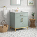 DIYA - 30" SAGE GREEN Bathroom Vanity with White Quartz top - Construction Commodities Supply Inc.