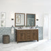 TAHOE- 60" Double Sink ,Almond Latte, Solid Wood Bathroom Vanity with marble countertop - Construction Commodities Supply Inc.