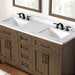 TAHOE- 60" Double Sink ,Almond Latte, Solid Wood Bathroom Vanity with marble countertop - Construction Commodities Supply Inc.