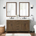 TAHOE- 60" Double Sink ,Almond Latte, Solid Wood Bathroom Vanity with marble countertop - Construction Commodities Supply Inc.