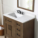 TAHOE- 36" Almond Latte, Solid Wood Bathroom Vanity with marble countertop - Construction Commodities Supply Inc.