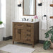 TAHOE- 36" Almond Latte, Solid Wood Bathroom Vanity with marble countertop - Construction Commodities Supply Inc.