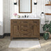 TAHOE- 48" Almond Latte, Solid Wood Bathroom Vanity with marble countertop - Construction Commodities Supply Inc.