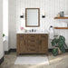 TAHOE- 48" Almond Latte, Solid Wood Bathroom Vanity with marble countertop - Construction Commodities Supply Inc.