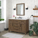 TAHOE- 48" Almond Latte, Solid Wood Bathroom Vanity with marble countertop - Construction Commodities Supply Inc.