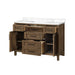 TAHOE- 48" Almond Latte, Solid Wood Bathroom Vanity with marble countertop - Construction Commodities Supply Inc.