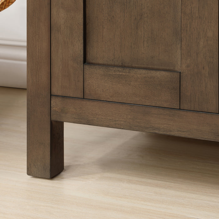 TAHOE- 48" Almond Latte, Solid Wood Bathroom Vanity with marble countertop - Construction Commodities Supply Inc.