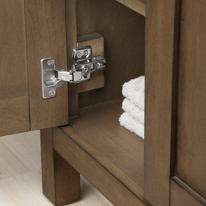 TAHOE- 48" Almond Latte, Solid Wood Bathroom Vanity with marble countertop - Construction Commodities Supply Inc.