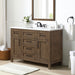 TAHOE- 48" Almond Latte, Solid Wood Bathroom Vanity with marble countertop - Construction Commodities Supply Inc.