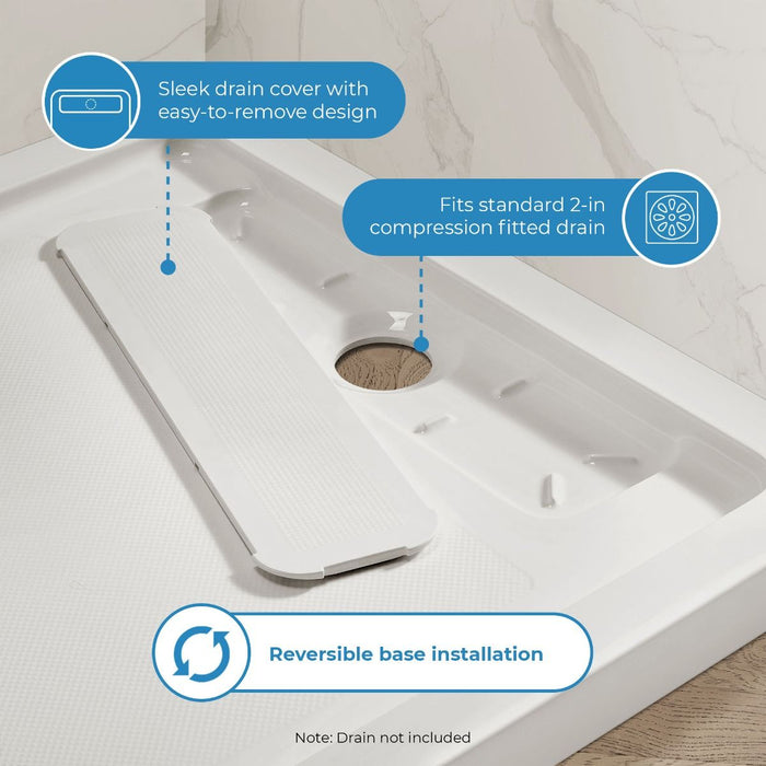 OVE DECORS, ADENA SHOWER BASE 60" X 36" - Construction Commodities Supply Inc.