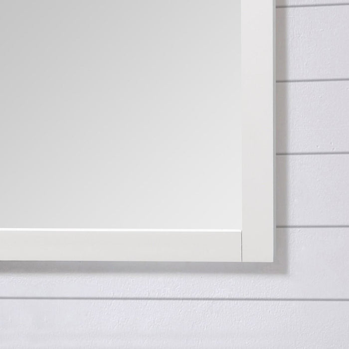 SIENA 28 IN. W X 36 IN. H FRAMED WALL MIRROR IN WHITE