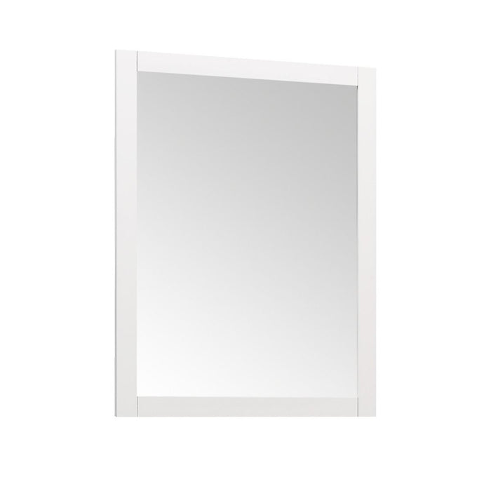 SIENA 28 IN. W X 36 IN. H FRAMED WALL MIRROR IN WHITE