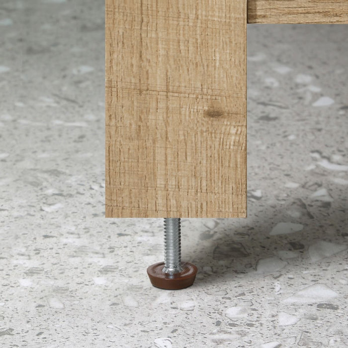 KANSAS- 24"  x 19" WHITE OAK Bathroom Vanity with Engineered stone top