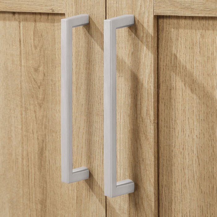 KANSAS- 36"  x 19" WHITE OAK Bathroom Vanity with Engineered stone top