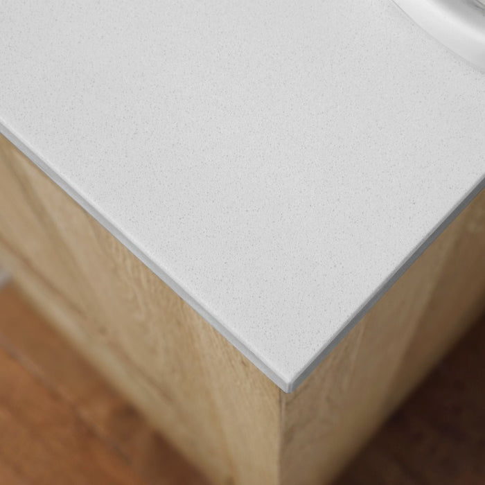KANSAS - 30"  x 19" WHITE OAK Bathroom Vanity with Engineered stone top