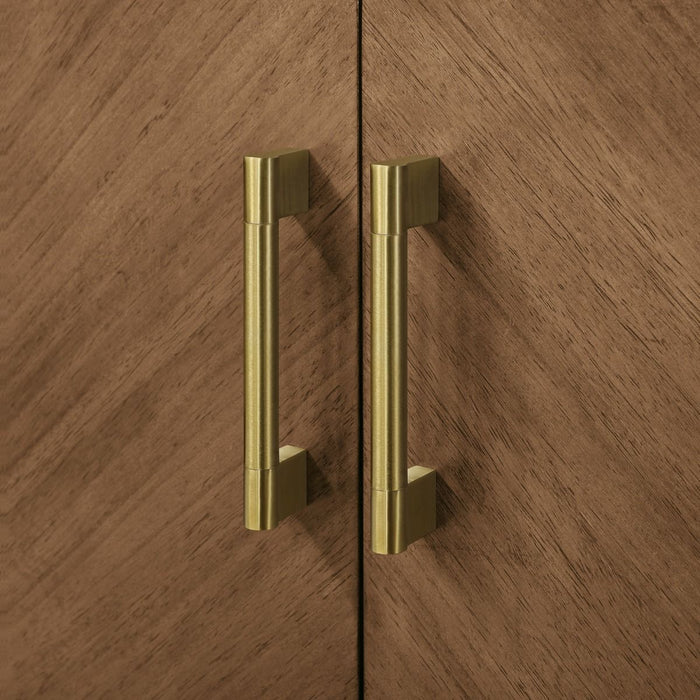 DIYA - 30" MACCHIATO, Solid Wood  Bathroom Vanity with White Engineered stone top