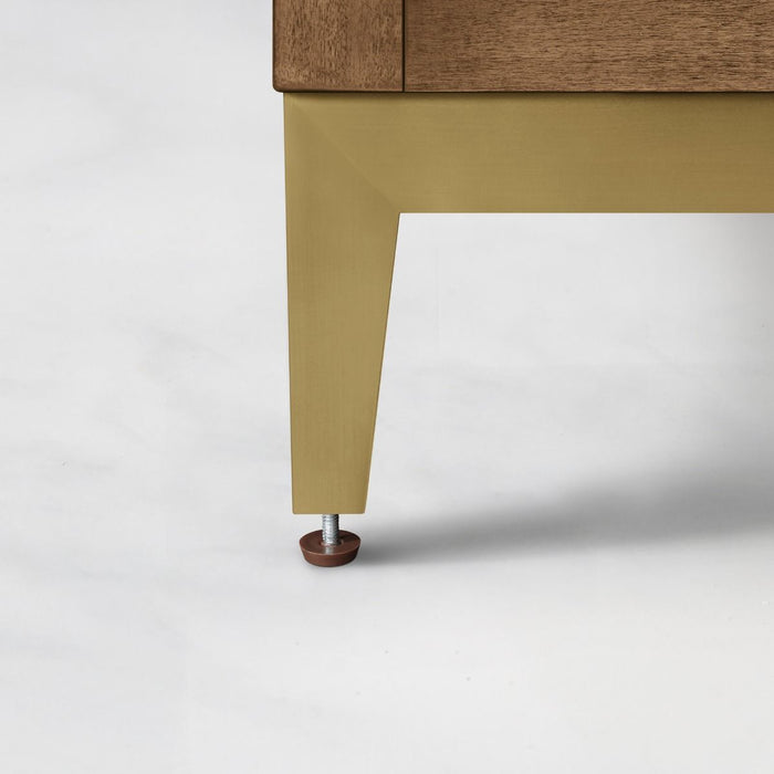 DIYA - 30" MACCHIATO, Solid Wood  Bathroom Vanity with White Engineered stone top