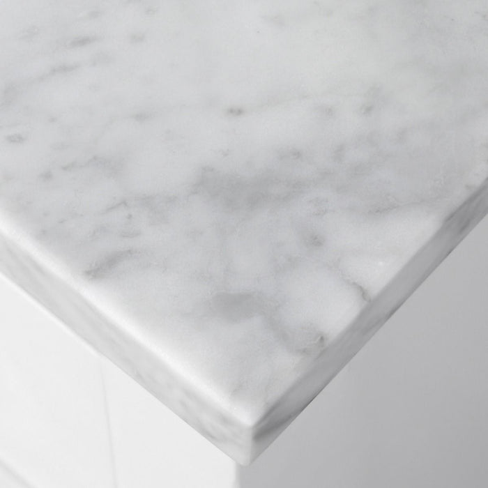 SIENA- 36" White, Solid Wood Bathroom Vanity with marble countertop