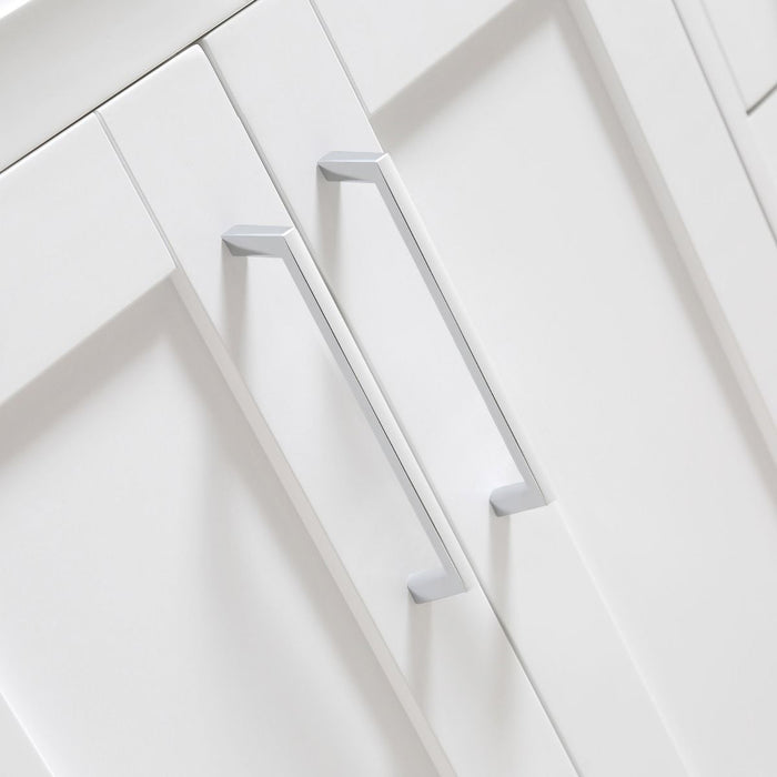 SIENA- 36" White, Solid Wood Bathroom Vanity with marble countertop