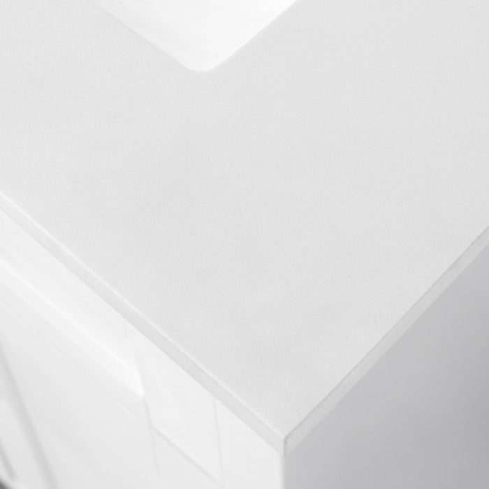 SIENA- 48" White , Solid Wood Bathroom Vanity with marble countertop