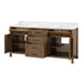 TAHOE- 72" Double Sink ,Almond Latte, Solid Wood Bathroom Vanity with White marble top - Construction Commodities Supply Inc.