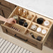 TAHOE- 72" Double Sink ,Almond Latte, Solid Wood Bathroom Vanity with White marble top - Construction Commodities Supply Inc.