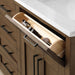 TAHOE- 72" Double Sink ,Almond Latte, Solid Wood Bathroom Vanity with White marble top - Construction Commodities Supply Inc.