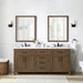 TAHOE- 72" Double Sink ,Almond Latte, Solid Wood Bathroom Vanity with White marble top - Construction Commodities Supply Inc.