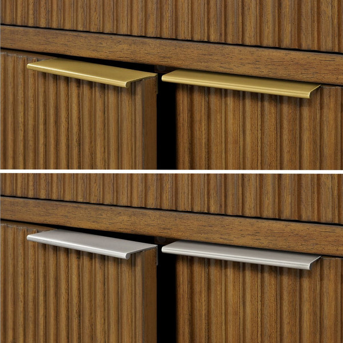 XANDER - 36"  WALNUT Solid Wood Bathroom Vanity with White Engineered stone top