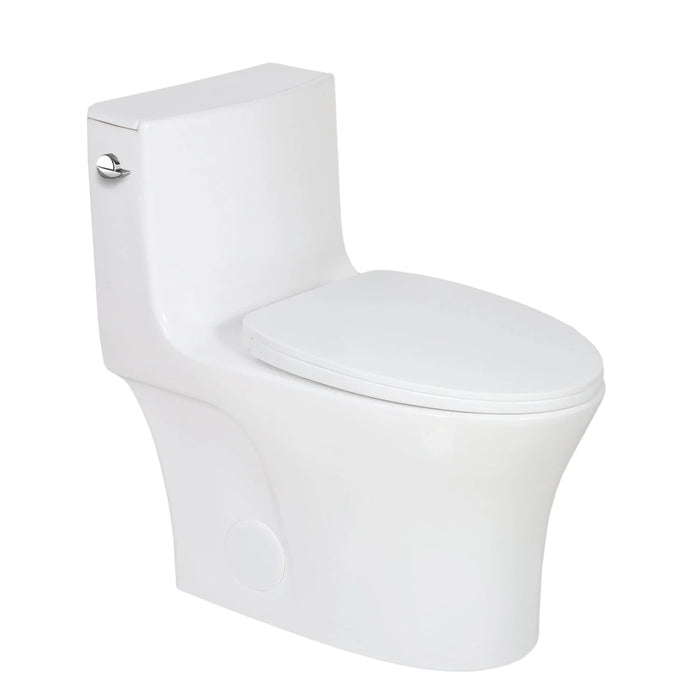 AQUA- 10017 One-Piece Toilet with HTD Flush, Soft Close, CUPC ** PICK UP IN STORE ONLY**