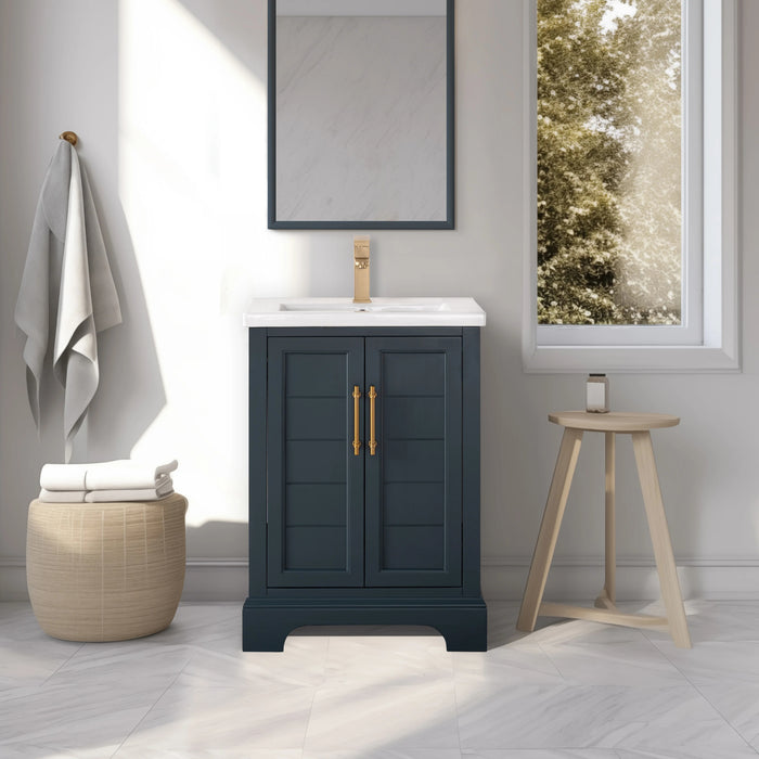 Modena , 24" x 18" Vintage Blue Freestanding Bathroom Vanity