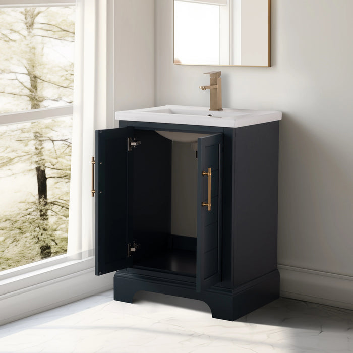 Modena , 30" x 18" Vintage Blue Freestanding Bathroom Vanity