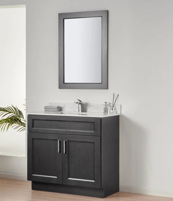 Nova- 30" Bathroom Vanity (3 colors) With Quartz Countertop / 2 DOORS