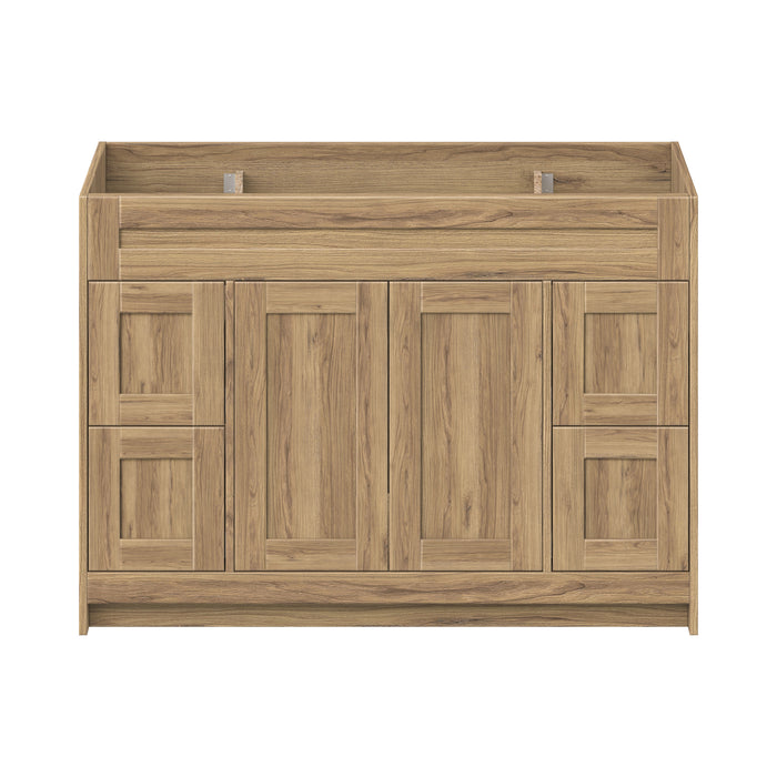 Daisy - 48" Vintage Oak Bathroom Vanity with Quartz top