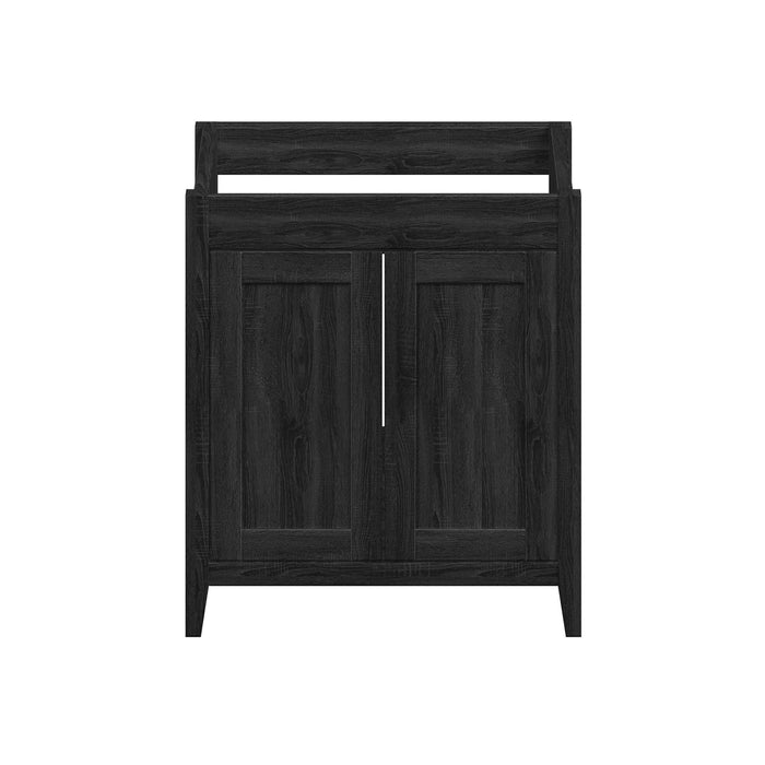 Novara - 30" CANADIAN, Midnight Black Bathroom Vanity with Quartz top,