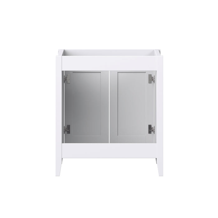 Novara - 30" CANADIAN, White Bathroom Vanity with Quartz top.