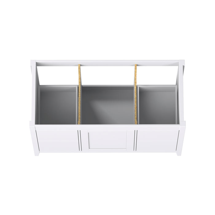 Novara - 48" CANADIAN, White Bathroom Vanity with Quartz top