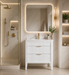Aster - 36" White , Solid Wood Floor Standing Modern Bathroom Vanity with Quartz Top - Construction Commodities Supply Inc.