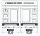 CANADIAN MAPLE - 36" Left side drawers Bathroom Vanity With Quartz Countertop.  (4 colors available) - Construction Commodities Supply Inc.
