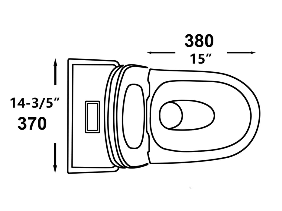LUVIA 2184 - Premium Quality ceramic one piece elongated toilet with skirted trapway **PICK UP IN STORE ONLY** - Construction Commodities Supply Inc.