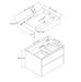AQUA-40" LIGHT GREY OAK Wall Mount Vanity with Sintered Stone Top - Construction Commodities Supply Inc.