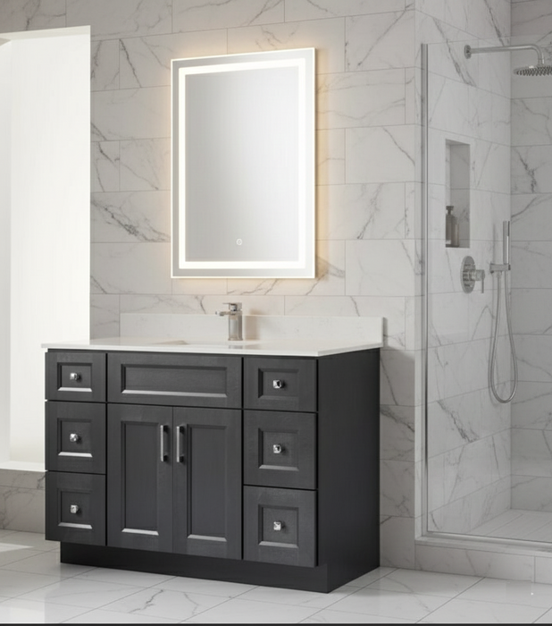 Nova- 48"  Bathroom Vanity (6 colors ) With Quartz Countertop