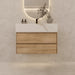 AQUA-36" LIGHT OAK Wall Mount Vanity with Sintered Stone Top - Construction Commodities Supply Inc.
