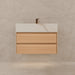 AQUA-36" NATURAL OAK Wall Mount Vanity with Sintered Stone Top - Construction Commodities Supply Inc.