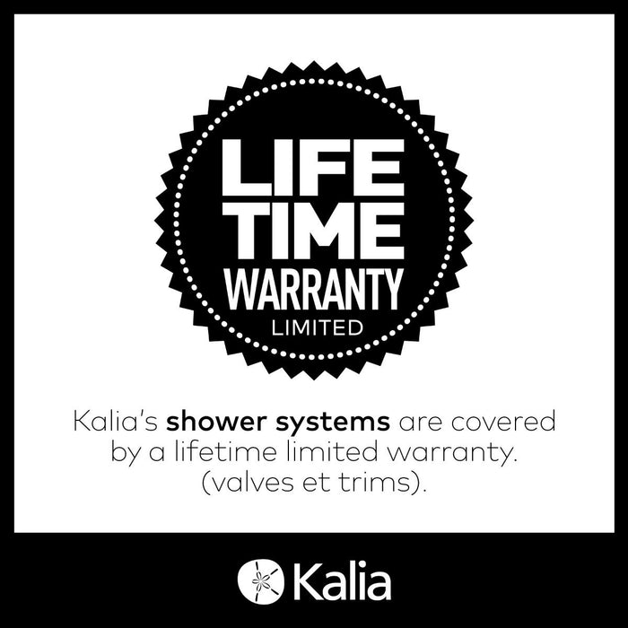 KALIA -ROUNDONE TB2 SHOWER SYSTEMS WITH WALL ARM - MATT BLACK