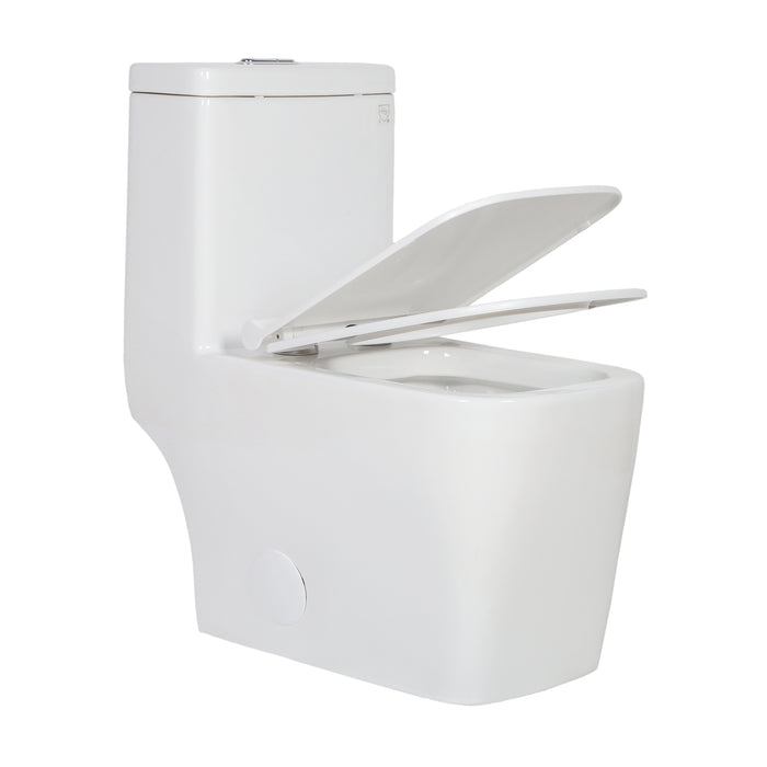 LUVIA 2117Y - Premium Quality Ceramic Dual Flush Modern One Piece Toilet **PICK UP IN STORE ONLY** (Copy) - Construction Commodities Supply Inc.