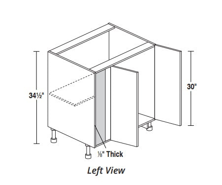 Blind Corners Base Cabinet (51" - 63" )