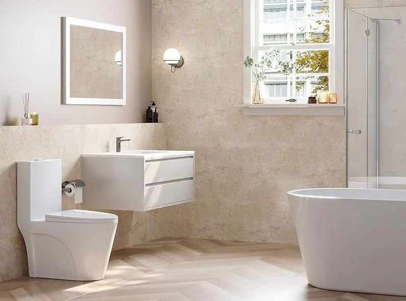 KODAEN 6654 , One-Piece Elongated Dual-Flush Toilet  ** PICK UP IN STORE ONLY**