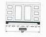 CANADIAN MAPLE 54" , Natural Stain Bathroom Vanity With Quartz Countertop. - Construction Commodities Supply Inc.