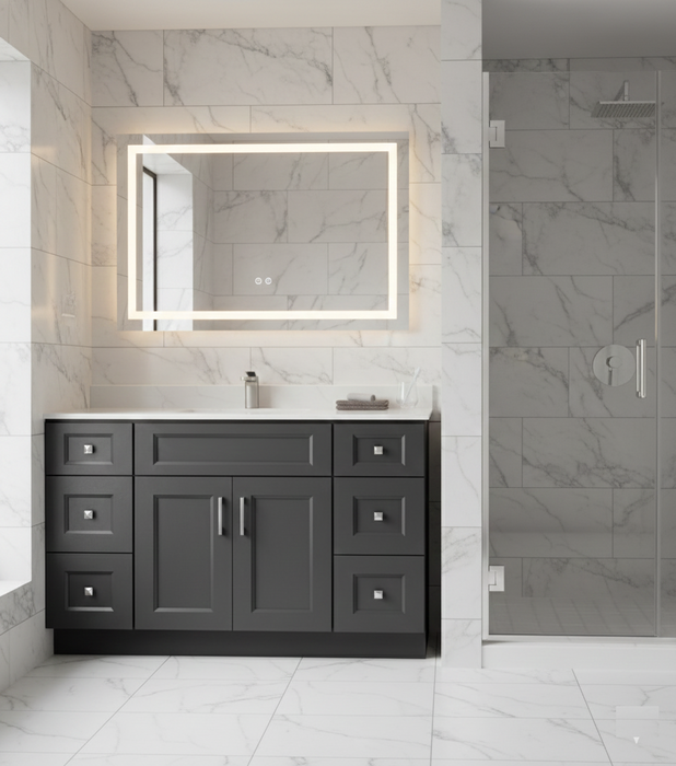 Nova- 54"  Bathroom Vanity (4 colors ) With Quartz Countertop